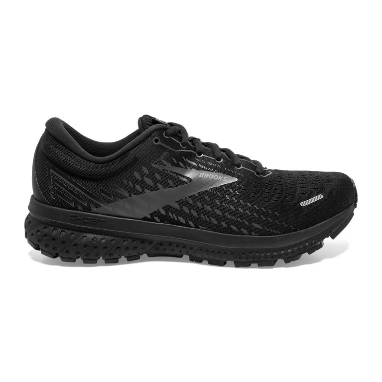 Brooks Ghost 13 Mens Road Running Shoes - Black/Black - Indonesia (QZWC-97635)